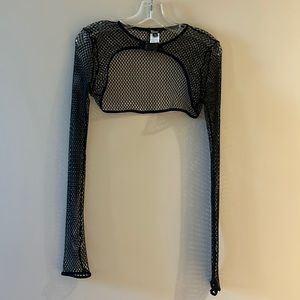 Black ‘Poster Girl’ Fishnet Shrug
